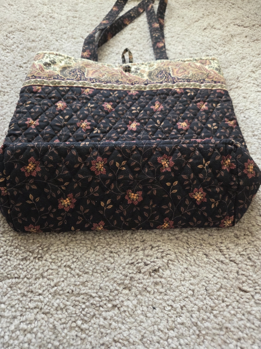 Vintage Vera Bradley Floral Tote Bag - Picture 5 of 9